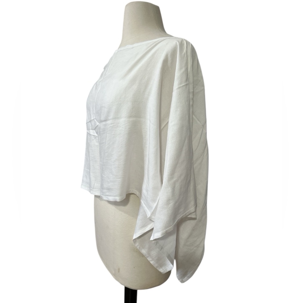 Cotton White flowy top w bandeau